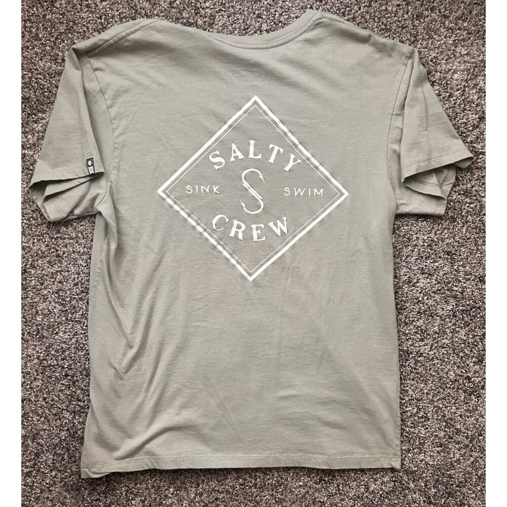 Salty Crew T-Shirt Logo Graphic Men's Size M Short Sleeve